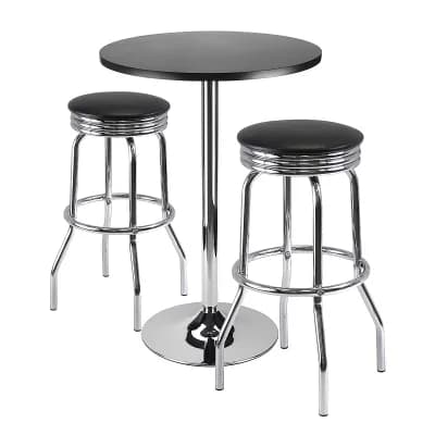 Winsome Summit 3 pc Bar Dining Table Set