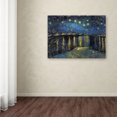 "Starry Night II" Canvas Wall Art by Vincent van Gogh