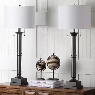 Safavieh 2 pc Estilo Column Table Lamp Set