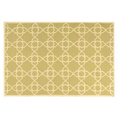 Safavieh Dhurries Lattice Quatrefoil Handwoven Flatweave Wool Rug