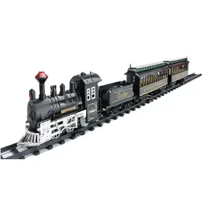 Battery Operated Lighted & Animated 14 pc Classic Train Set