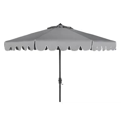 Safavieh 9-ft. Scalloped Trim Patio Umbrella