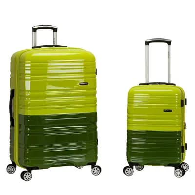 Rockland Two-Tone 2 pc Hardside Spinner Luggage Set
