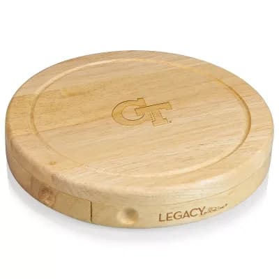 Georgia Tech Yellow Jackets Brie Cheese Cutting Board Set