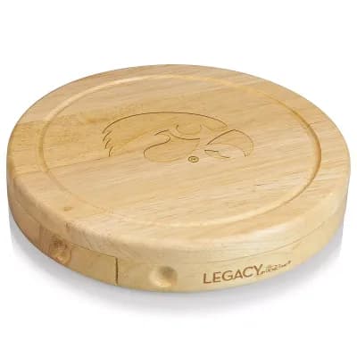 Iowa Hawkeyes Brie Cheese Cutting Board Set