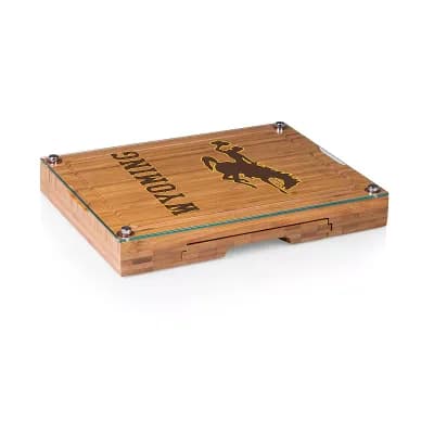 Wyoming Cowboys Concerto Glass-Top Cutting Board Set