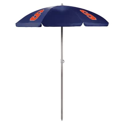Picnic Time Syracuse Orange Portable Beach Umbrella