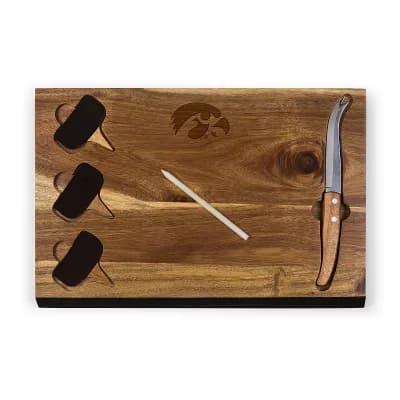 Picnic Time Iowa Hawkeyes Delio Cheese Cutting Board Set