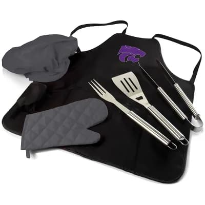 Picnic Time Kansas State Wildcats BBQ Apron Pro Grill Set