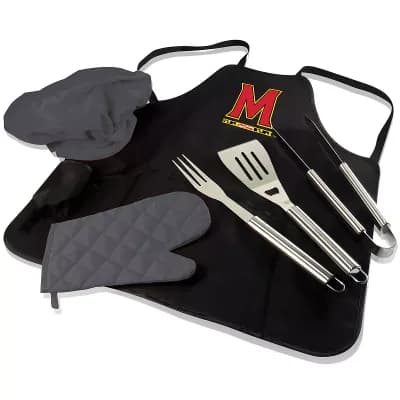 Picnic Time Maryland Terrapins BBQ Apron Pro Grill Set