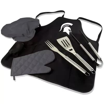 Picnic Time Michigan State Spartans BBQ Apron Pro Grill Set
