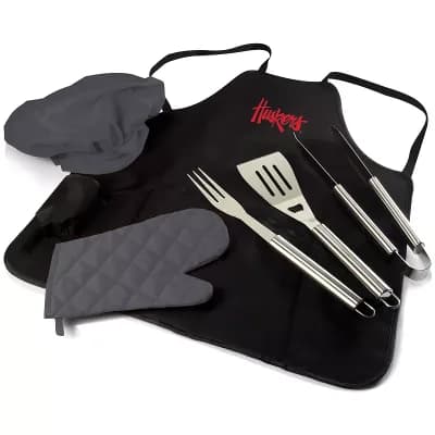 Picnic Time Nebraska Cornhuskers BBQ Apron Pro Grill Set
