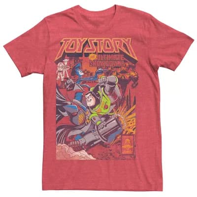 Disney / Pixar's Toy Story Buzz Lightyear Zurg Men's Showdown Comic Cover Tee