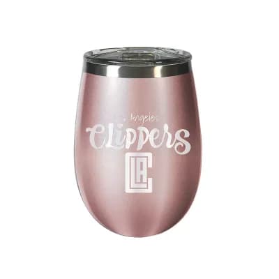 Los Angeles Clippers 12 oz. Rose Gold Wine Tumbler