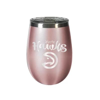 Atlanta Hawks 12 oz. Rose Gold Wine Tumbler