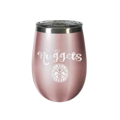 Denver Nuggets 12 oz. Rose Gold Wine Tumbler