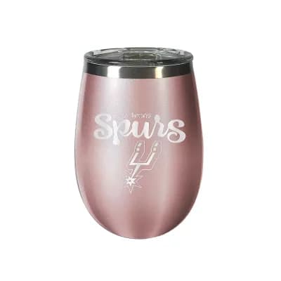 San Antonio Spurs 12 oz. Rose Gold Wine Tumbler