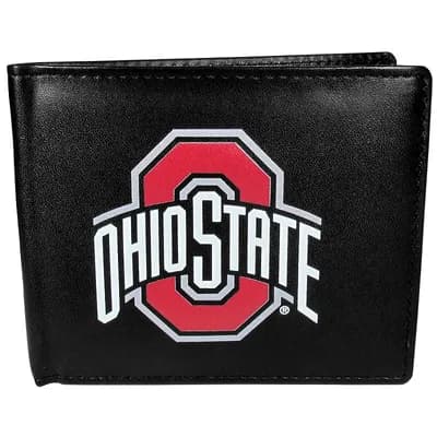 Men's Ohio State Leather Bi-Fold Wallet