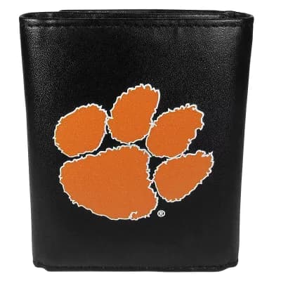 Men's Clemson Tigers Leather Tri-Fold Wallet