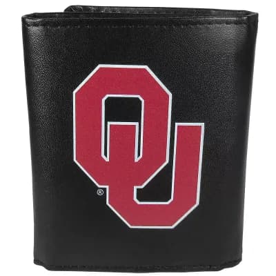 Men's Oklahoma Sooners Leather Tri-Fold Wallet