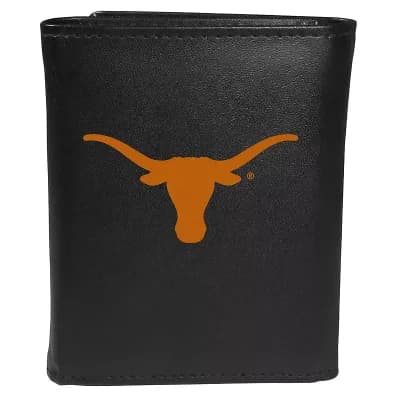 Men's Texas Longhorns Leather Tri-Fold Wallet