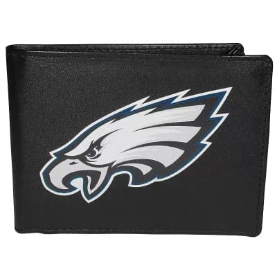 Men's Philadelphia Eagles Leather Bi-Fold Wallet