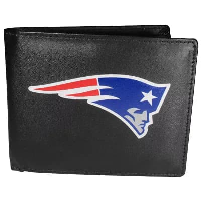 Men's New England Patriots Leather Bi-Fold Wallet