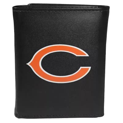 Men's Chicago Bears Logo Tri-Fold Wallet