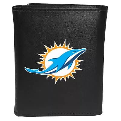 Men's Miami Dolphins Logo Tri-Fold Wallet