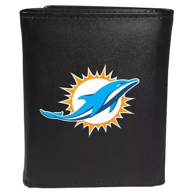 Men's Miami Dolphins Logo Tri-Fold Wallet