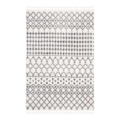 Safavieh Berber Ashley Rug Cream/Dark Gray