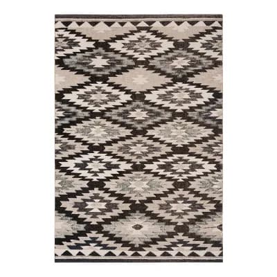 Safavieh Gray/Black Montage Maci Rug
