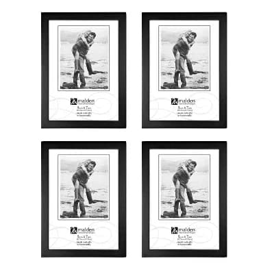 Malden Walnut 5" x 7" Frame 4 pc Set