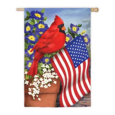 Cardinal Glory Garden Flag