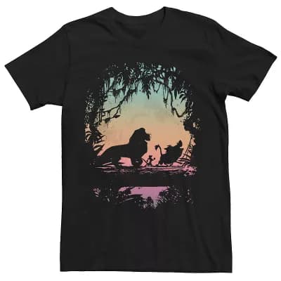 Disney's The Lion King Men's Colorful Jungle Walk Tee
