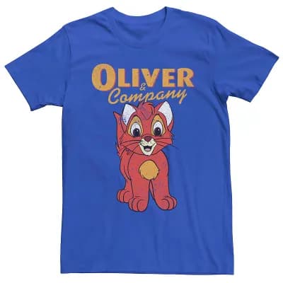 Disney's Oliver and Company Vintage Oliver Poster Men's Tee