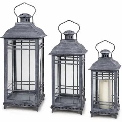 Melrose Lantern Table Decor 3 pc Set