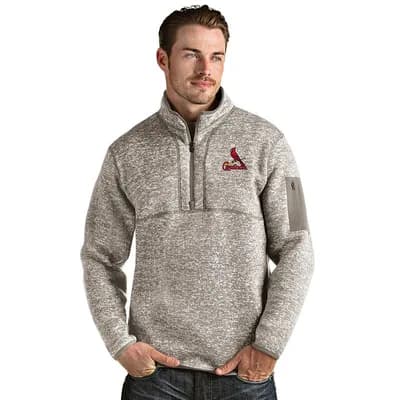 Men's St. Louis Cardinals 1/2 Zip Pullover Sweater