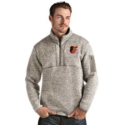 Men's Baltimore Orioles 1/4 Zip Pullover Sweater