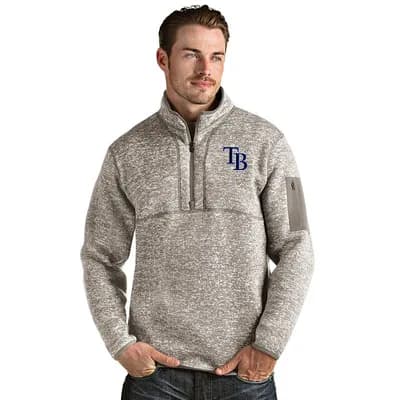 Men's Tampa Bay Rays 1/4 Zip Pullover Sweater