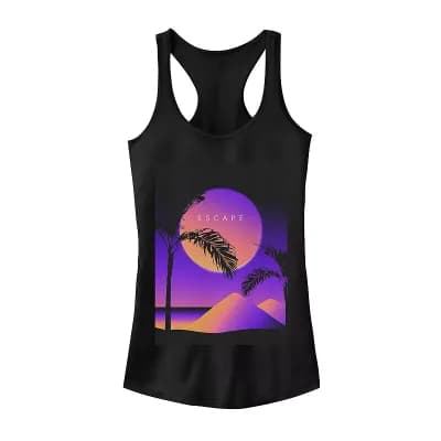 Juniors' Neon Desert "Escape" Graphic Tank Top
