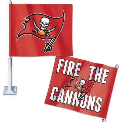 WinCraft Tampa Bay Buccaneers Double-Sided Slogan Car Flag