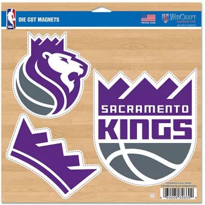 WinCraft Sacramento Kings 11" x 11" 3-Pack Car Magnet Set
