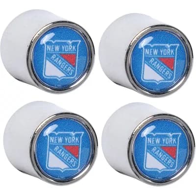 New York Rangers 4-Pack Valve Stem Covers Set