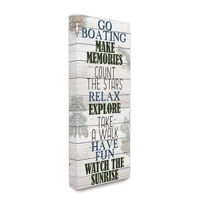Stupell Home Decor Boating Country Landscape Wall Art