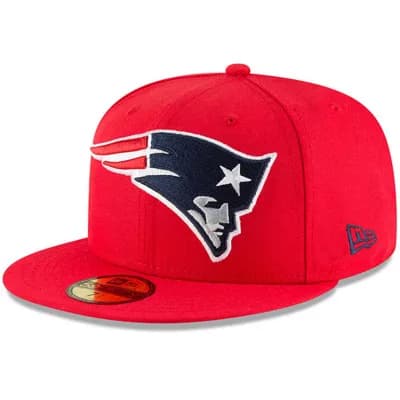 Men's New Era Red New England Patriots Omaha 59FIFTY Hat