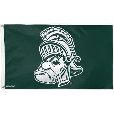 WinCraft Michigan State Spartans Single-Sided 3' x 5' Deluxe Mascot Flag