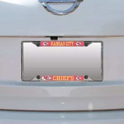 Kansas City Chiefs Small Over Small Mega License Plate Frame