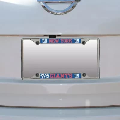 New York Giants Small Over Small Mega License Plate Frame