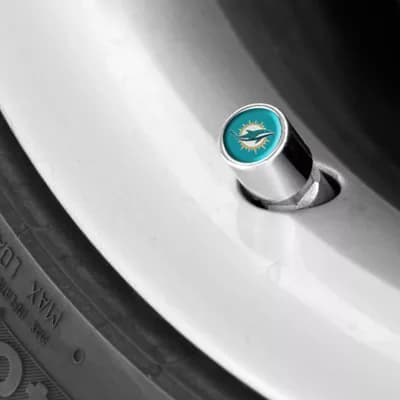 Miami Dolphins Valve Stem Covers